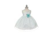 Kids Dream Baby Girls Mint Sash Dot Sheer Easter Flower Dress 6M