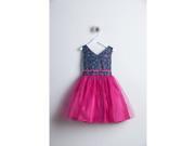 Sweet Kids Fuchsia Sequin Tulle Special Occasion Dress Girls 10