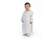 Angels Garment White Shantung Poly Romper Baptism Baby Boy 0 3M