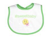 Raindrops Unisex Baby Sweetbaby Hashtag Bib Lime Green
