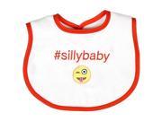 Raindrops Unisex Baby Sillybaby Hashtag Bib Orange