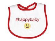Raindrops Baby Girls Happybaby Hashtag Bib Cherry Red