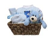 Raindrops Baby Boys Welcome Home 5 Piece Gift Set Blue 3 6M