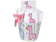 Raindrops Baby Girls Baby Accessory 8 Piece Animal Parade Pink