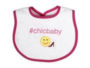 Raindrops Baby Girls Chicbaby Hashtag Bib Strawberry