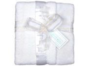 Raindrops Unisex Baby Flurr Receiving Blanket White 28 X 36