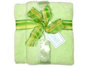 Raindrops Unisex Baby Flurr Receiving Blanket Sage 28 X 36