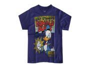 Disney Little Boys Purple Donald Duck Lettering Graphic Print T Shirt 6
