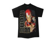 Marvel Big Boys Black Red Iron Man Graphic Print Short Sleeved T Shirt 10 12