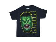 Marvel Big Boys Navy Hulk Face Graphic Print Short Sleeve T Shirt 8