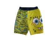 Nickelodeon Little Boys Yellow Blue SpongeBob SquarePants Swim Shorts 3T