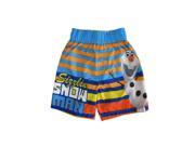 Disney Little Boys Orange Blue Olaf Sizzlin Snowman Swimwear Shorts 2T