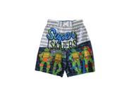 Nickelodeon Little Boys Grey TMNT Super Skaters UPF 50 Swim Shorts 4T