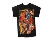 Marvel Little Boys Black Orange Iron Man Print Short Sleeved T Shirt 7