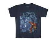 Marvel Big Boys Navy Avengers Iron Man Print Short Sleeve T Shirt 10 12