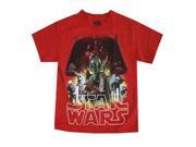 Star Wars Little Boys Red Galactic Heroes Print Short Sleeved T Shirt 4
