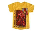 Marvel Little Boys Yellow Iron Man Modular Addon Short Sleeve T Shirt 7