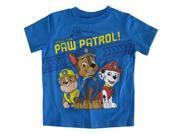 Nickelodeon Little Boys Blue Call The Paw Patrol Short Sleeved T Shirt 3T