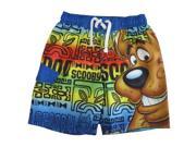 Scooby Doo Little Boys Rainbow Color Character Printed Swim Wear Shorts 4T