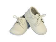Angels Garment Boys Ivory Stitch Leather Christening Shoes 4 Baby