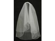Angels Garment White Delicate Mesh Communion Wedding Veil 28 L1 x 35 L2 x 58 W