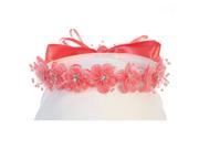Angels Garment Girls Coral Flower Glitter Rhinestone Embellished Headband