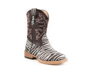 Roper Western Boots Girls Zebra 7 Infant Black 09 017 1901 0059 BL