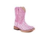 Roper Western Boots Girl Check Bling 8 Infant Pink 09 017 1901 0028 PI