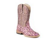 Roper Western Boots Girls Leopard 3 Child Pink 09 018 1901 0072 PI