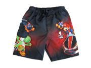 Super Mario Little Boys Grey Red Karting Themed Swimwear Shorts 5