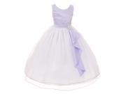 Chic Baby Little Girls Lilac Layered Brooch Tulle Flower Girl Dress 4