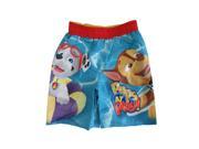 Nickelodeon Little Boys Blue Red Paw Patrol Print UPF 50 Swim Shorts 2T