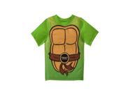 Nickelodeon Little Boys Green TMNT Logo Print UPF 50 Rash Guard 3T