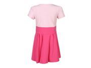 Richie House Little Girls Pink Fuchsia Short Sleeved Knit Summer Dress 5
