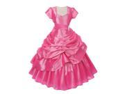 Chic Baby Big Girls Rose Sparkle Bejeweled Pick Up Bolero Pageant Dress 12