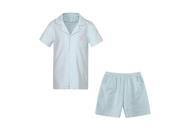 Richie House Big Girls Blue Striped Shorts 2 Pc Sleepwear Pajama Set 8
