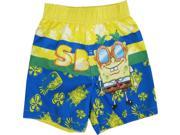 Nickelodeon Baby Boys Yellow Blue SpongeBob SquarePants Swim Shorts 18M