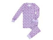 Kings n Queens Big Girls Purple Snowflake Tight Fit 2 Pc Pajama Set 8