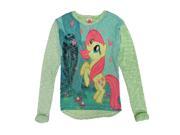 Hasbro Little Girls Blue Pink My Little Pony Print Long Sleeved Sweater 4 5
