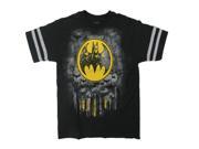 DC Comics Little Boys Black Yellow Batman Short Sleeve Cotton T Shirt 7