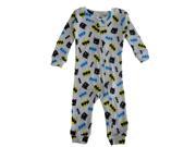 UPC 604286025094 product image for DC Comics Baby Boys Grey Batman Cotton Long Sleeve Sleeper Pajama 18M | upcitemdb.com
