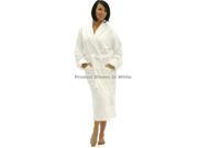 Womens Hunter Green Terry Velour Spa Bathrobe With Shawl Collar Full Length 50 Inches 100% Cotton