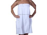 Womens Hunter Green Terry Velour Shower Wrap 32 Inch Length 100% Cotton