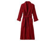 XXL Red Terry Velour Bathrobe Full Length 54 Inches 100% Cotton