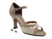 Very Fine Ladies Women Ballroom Dance Shoes EK1616 Tan Leather Flesh Mesh 2.5 Heel 10M