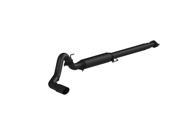 MBRP Exhaust S5259BLK Black Series Cat Back Exhaust System; 4 in.; Incl. Front Pipe Muffler Tailpipe 5 in. OD Tip; Single Rear Exit; Black Coated;
