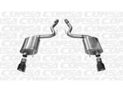 Corsa Performance 14329BLK Touring Axle Back Exhaust System Fits 15 17 Mustang