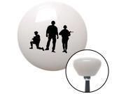 American Shifter Knob Black Soldiers White Retro M16x1.5 American Shifter Knob Black Soldiers White Retro M16x1.5