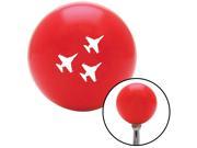 American Shifter Knob White Jet Formation Red M16x1.5