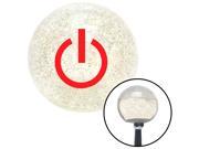 American Shifter Knob Red Power Clear Metal Flake M16x1.5 American Shifter Knob Red Power Clear Metal Flake M16x1.5